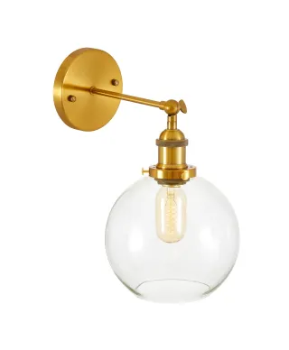 LAMPA ŚCIENNA KINKIET MOSIĘŻNY LOFT NAVARRO