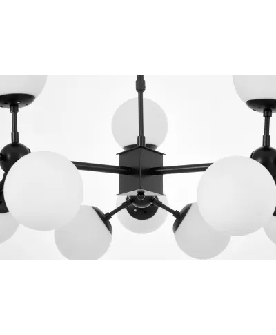 NOWOCZESNA LAMPA WISZĄCA CZARNO-BIAŁA ZODIAK W12