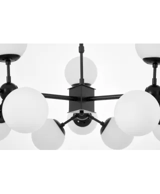 NOWOCZESNA LAMPA WISZĄCA CZARNO-BIAŁA ZODIAK W12