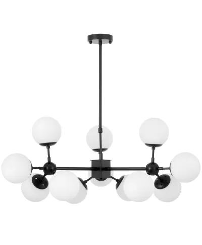 NOWOCZESNA LAMPA WISZĄCA CZARNO-BIAŁA ZODIAK W12