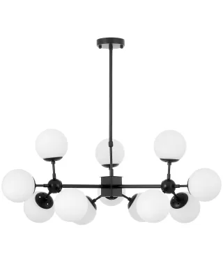 NOWOCZESNA LAMPA WISZĄCA CZARNO-BIAŁA ZODIAK W12