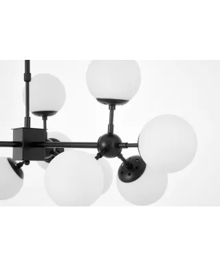 NOWOCZESNA LAMPA WISZĄCA CZARNO-BIAŁA ZODIAK W12