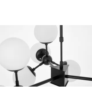 NOWOCZESNA LAMPA WISZĄCA CZARNO-BIAŁA ZODIAK W12