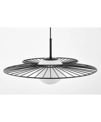 NOWOCZESNA LAMPA WISZĄCA CZARNA SOLARIS