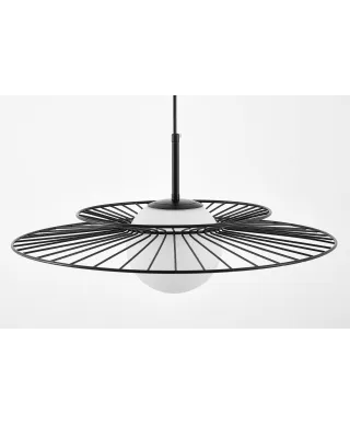 NOWOCZESNA LAMPA WISZĄCA CZARNA SOLARIS