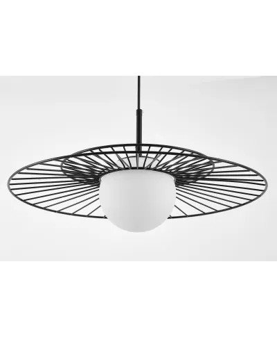 NOWOCZESNA LAMPA WISZĄCA CZARNA SOLARIS