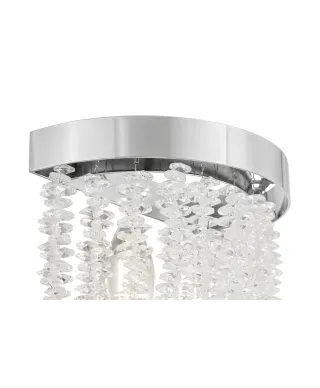 LAMPA ŚCIENNA KINKIET KRYSZTAŁOWY CHROMOWANY BALMENA W2