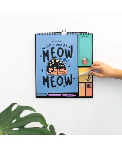 Kitten Meow Meow - planer ścienny 2024/2025