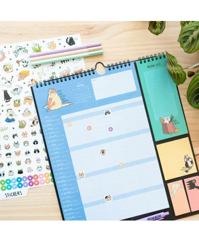 Kitten Meow Meow - planer ścienny 2024/2025