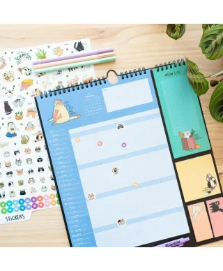 Kitten Meow Meow - planer ścienny 2024/2025