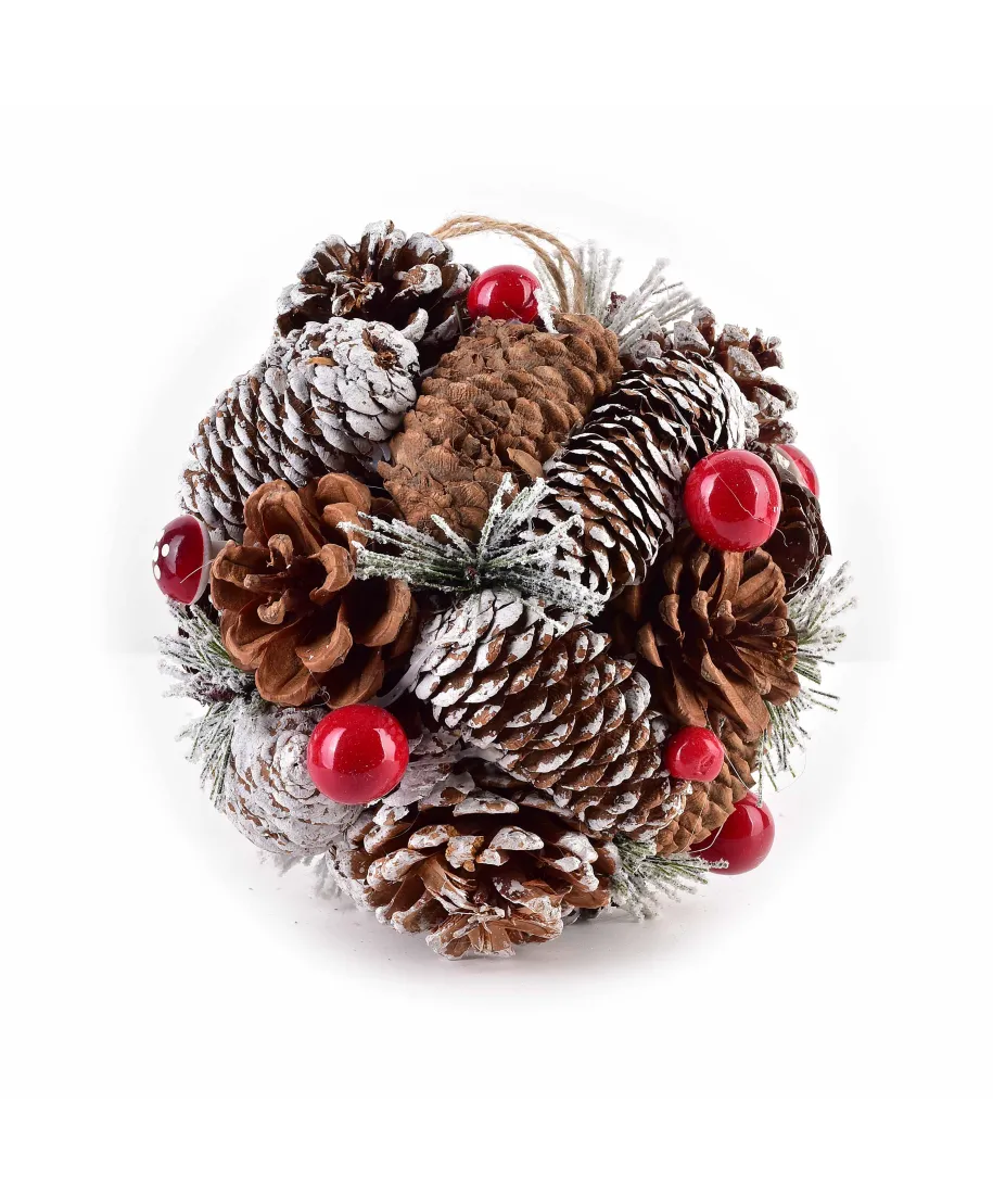 SANTA LILA Dekoracja kula do zawieszenia15cm