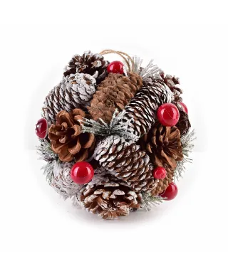 SANTA LILA Dekoracja kula do zawieszenia15cm