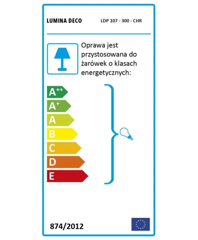 NOWOCZESNA LAMPA WISZĄCA CHROMOWANA LOBOS D20