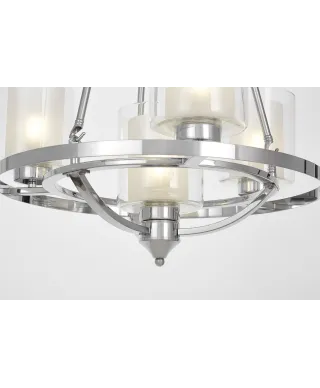 LAMPA WISZĄCA LOFT CHROMOWANA SANTINI W4