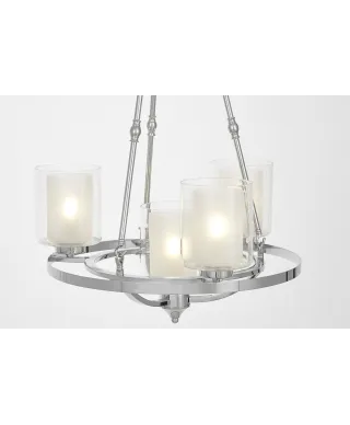 LAMPA WISZĄCA LOFT CHROMOWANA SANTINI W4