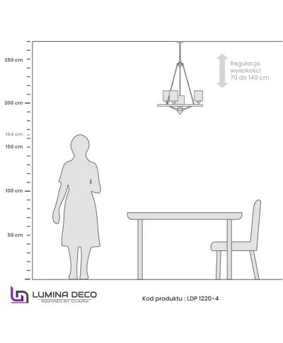 LAMPA WISZĄCA LOFT CHROMOWANA SANTINI W4