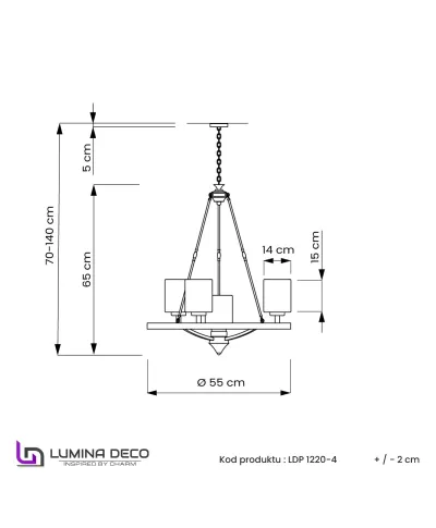 LAMPA WISZĄCA LOFT CHROMOWANA SANTINI W4