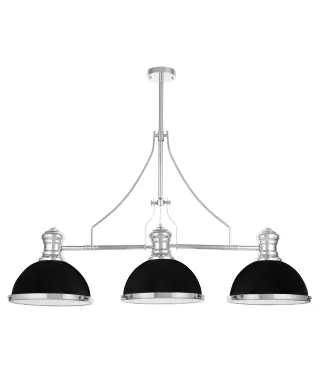 NOWOCZESNA LAMPA WISZĄCA INDUSTRIALNA CZARNA ETTORE W3