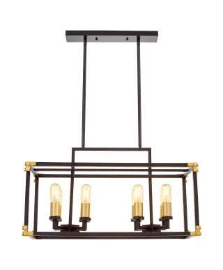LAMPA WISZĄCA LOFT CZARNO-MOSIĘŻNA WALDORF W8