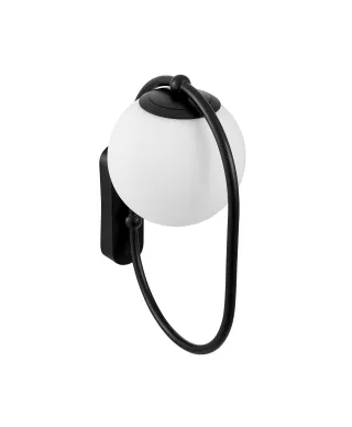 LAMPA ŚCIENNA KINKIET NOWOCZESNY CZARNY PANARI W1