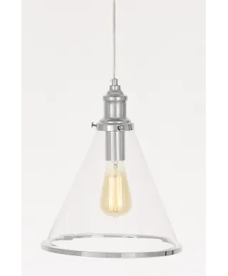 LAMPA WISZĄCA CHROMOWANA NOWOCZESN FEROLI