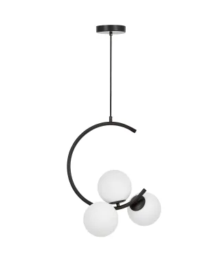 NOWOCZESNA LAMPA WISZĄCA CZARNA BONIO W3