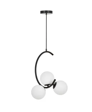 NOWOCZESNA LAMPA WISZĄCA CZARNA BONIO W3