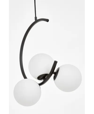 NOWOCZESNA LAMPA WISZĄCA CZARNA BONIO W3