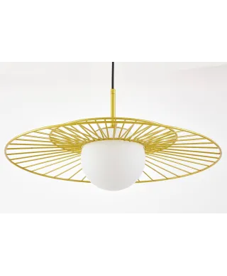 NOWOCZESNA LAMPA WISZĄCA ZŁOTA SOLARIS