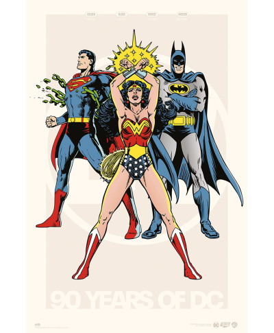 DC Comics 90th Anniversary - plakat