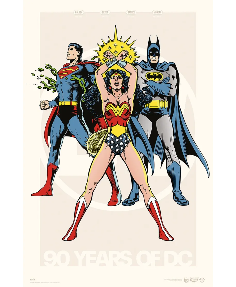 DC Comics 90th Anniversary - plakat