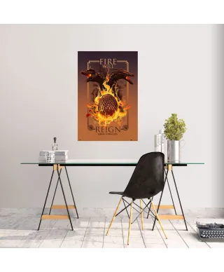 Game Of Thrones House Of The Dragon Fire Will Reign - plakat