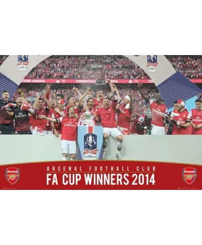 Arsenal FA Cup Winners 13/14 - plakat