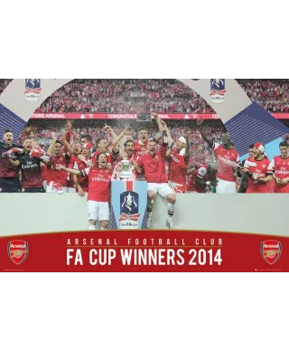 Arsenal FA Cup Winners 13/14 - plakat