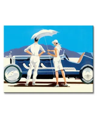 Bonneville Salt Flats - Obraz na płótnie