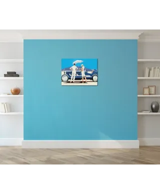 Bonneville Salt Flats - Obraz na płótnie