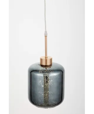 NOWOCZESNA LAMPA WISZĄCA ZWIS SZARO-ZŁOTA ALACOSMO W1