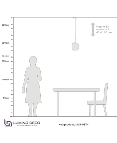 NOWOCZESNA LAMPA WISZĄCA ZWIS SZARO-ZŁOTA ALACOSMO W1