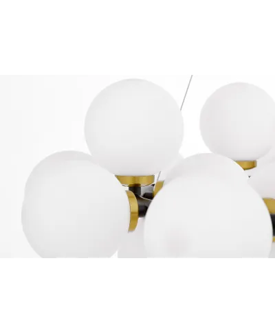 NOWOCZESNA LAMPA WISZĄCA CZARNO-MOSIĘŻNA MARSIADA W25