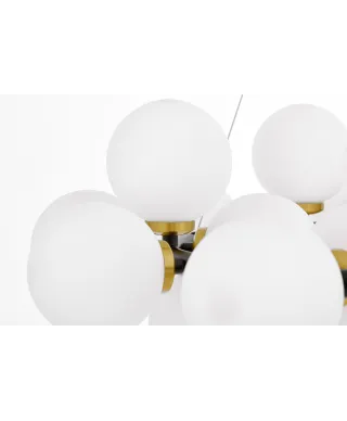 NOWOCZESNA LAMPA WISZĄCA CZARNO-MOSIĘŻNA MARSIADA W25