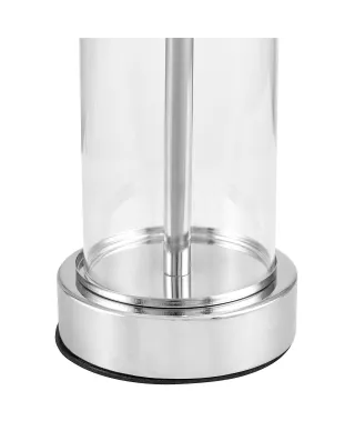 NOWOCZESNA LAMPA NOCNA CHROMOWANA LEONA