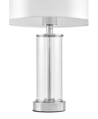 NOWOCZESNA LAMPA NOCNA CHROMOWANA LEONA