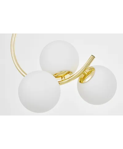 NOWOCZESNA LAMPA WISZĄCA KLASYCZNE ZŁOTO BONIO W3