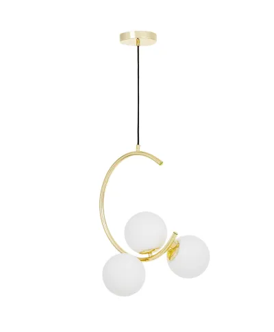 NOWOCZESNA LAMPA WISZĄCA KLASYCZNE ZŁOTO BONIO W3