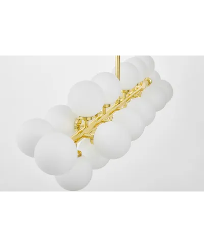 NOWOCZESNA LAMPA WISZĄCA KLASYCZNE ZŁOTO PETRICA W24