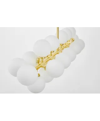 NOWOCZESNA LAMPA WISZĄCA KLASYCZNE ZŁOTO PETRICA W24