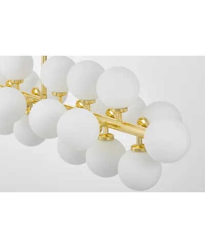 NOWOCZESNA LAMPA WISZĄCA KLASYCZNE ZŁOTO PETRICA W24