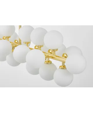 NOWOCZESNA LAMPA WISZĄCA KLASYCZNE ZŁOTO PETRICA W24