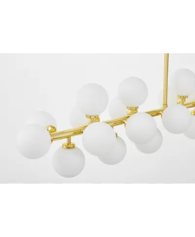 NOWOCZESNA LAMPA WISZĄCA KLASYCZNE ZŁOTO PETRICA W24