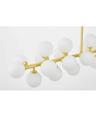 NOWOCZESNA LAMPA WISZĄCA KLASYCZNE ZŁOTO PETRICA W24